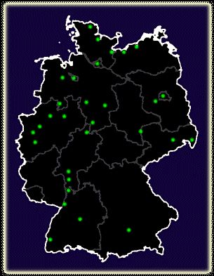 Deutschlandkartte Wagenplätze